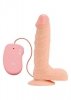 Realistyczne wibrujące dildo na przyssawce 19 cm